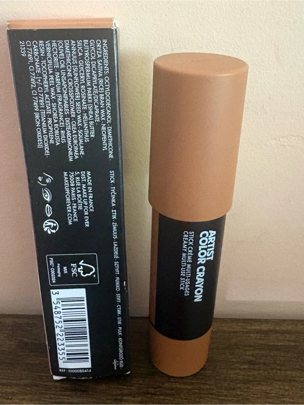 Make Up For Ever Artist Color Crayon Stick 414 Sunny Tawny New Open Box